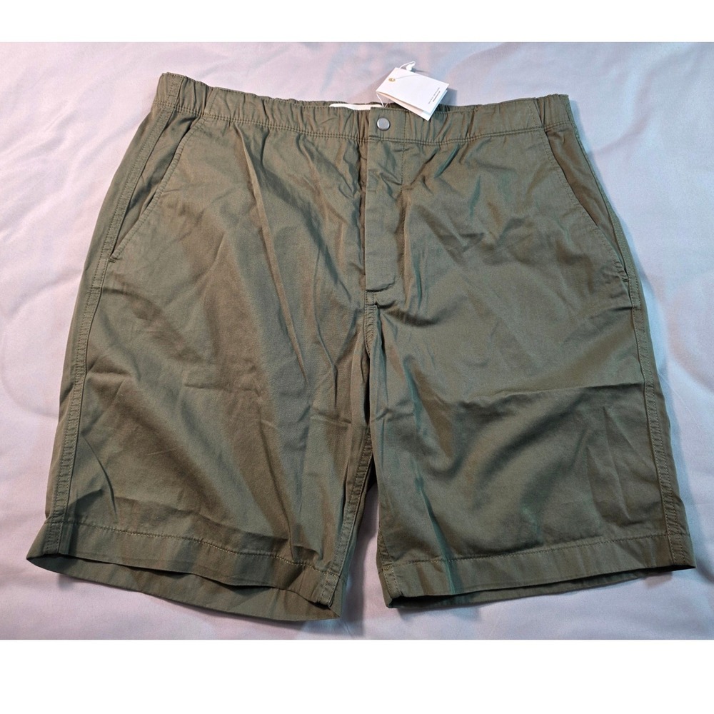 Norse Projects Ezra Light Twill Short Mens Large Green Cotton NEW